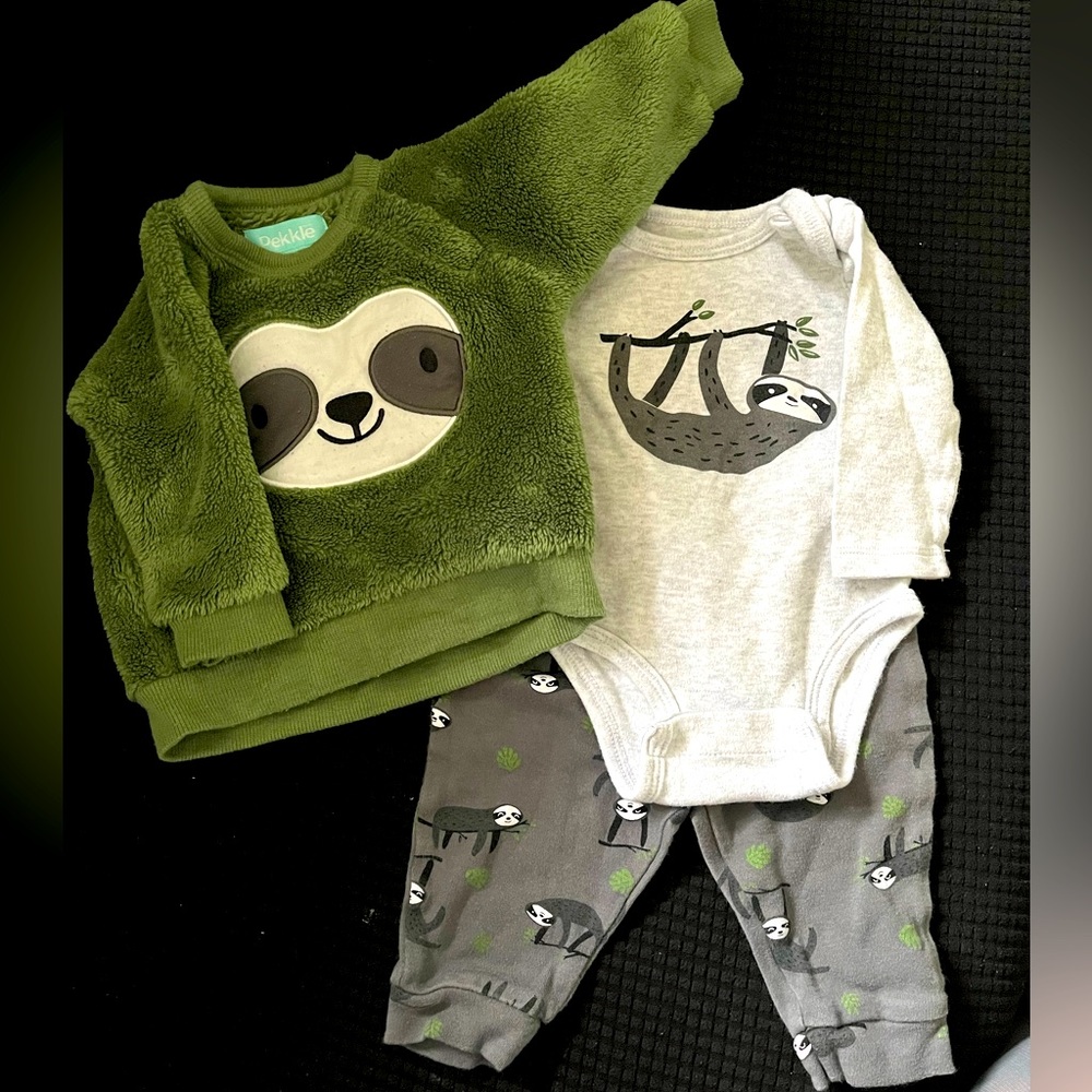 Pekkle unisex sloth set